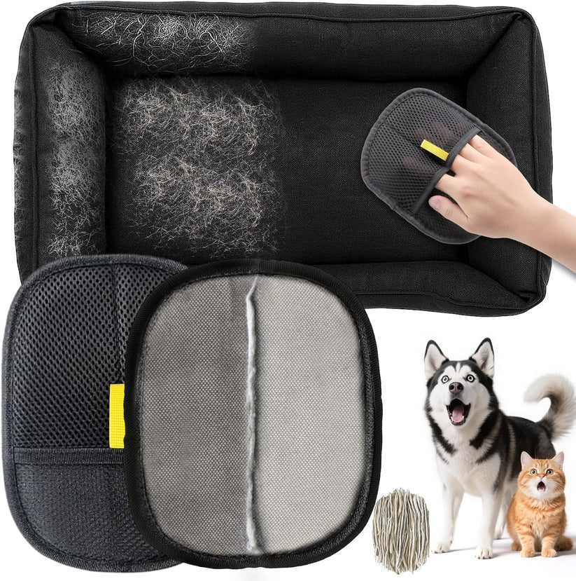 Pet Fur Remover Glove – Reusable Grooming Glove for Cats & Dogs (Pack of 2)