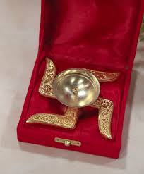 Brass Swastik Diya